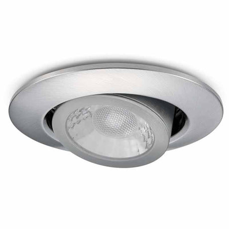 Image of JCC JC1026/BN V50 Pro Tilt Fire-Rated LED Downlight 7.5W IP65 3000/4000K Brushed Nickel
