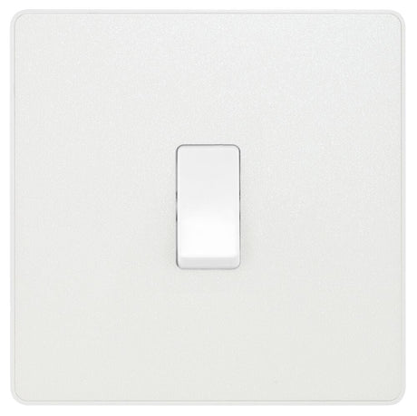Image of a PCDCL13W Intermediate Switch 20A 1 Gang Pearlescent White from BG Electrical’s Evolve range, available from Wholesale Electrical Direct Online