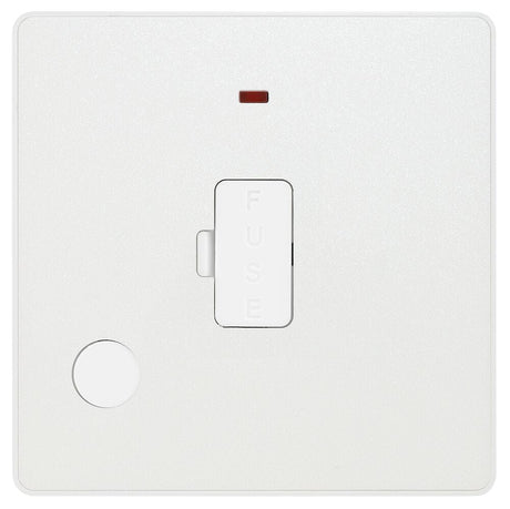 Image of a PCDCL54W 13A Unswitched Fused Connection Unit Pearlescent White  from BG Electrical’s Evolve range, available from Wholesale Electrical Direct Online