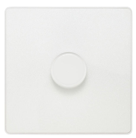 Image of a PCDCL81W Dimmer 200W 1 Gang Pearlescent White from BG Electrical’s Evolve range, available from Wholesale Electrical Direct Online