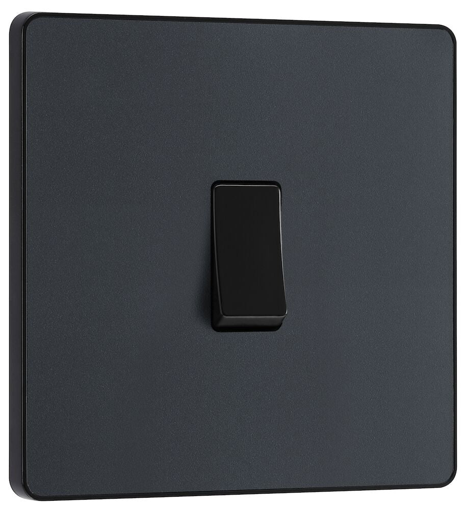 Image of a PCDMG12B Switch 20A 1 Gang 2 Way Matt Grey from BG Electrical, available from Wholesale Electrical Direct Online