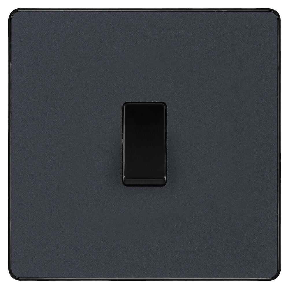 Image of a PCDMG12B Switch 20A 1 Gang 2 Way Matt Grey from BG Electrical, available from Wholesale Electrical Direct Online