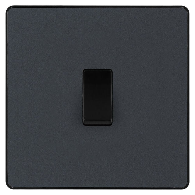 Image of a PCDMG12B Switch 20A 1 Gang 2 Way Matt Grey from BG Electrical, available from Wholesale Electrical Direct Online