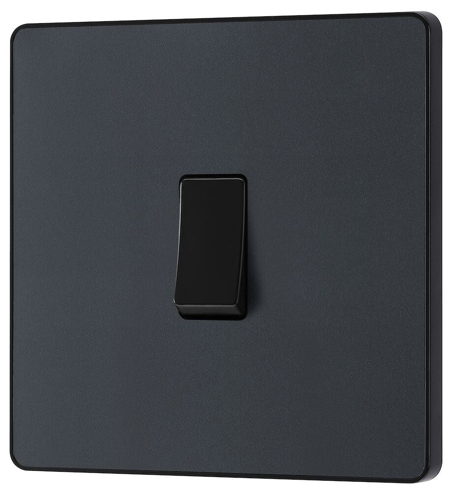 Image of a PCDMG12B Switch 20A 1 Gang 2 Way Matt Grey from BG Electrical, available from Wholesale Electrical Direct Online