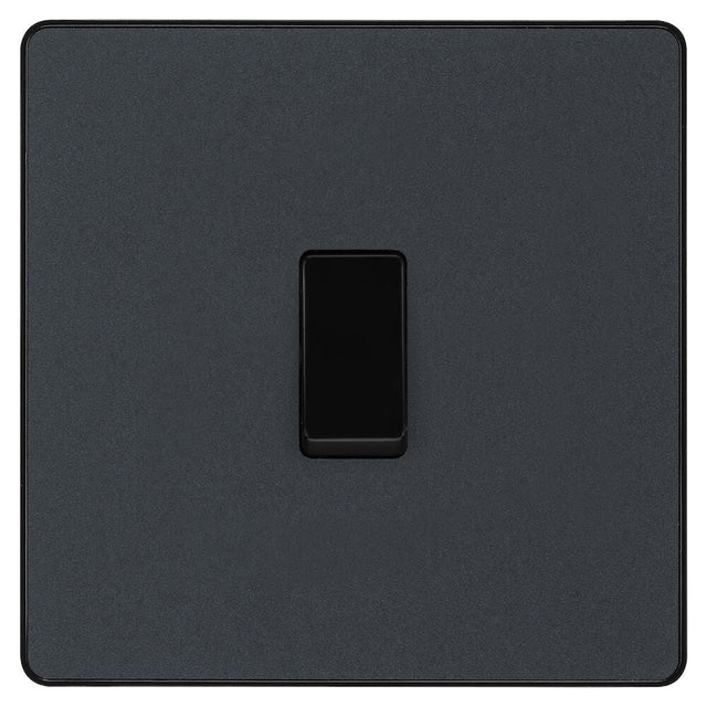 Image of a PCDMG13B Intermediate Switch 20A 1 Gang Matt Grey from BG Electrical, available from Wholesale Electrical Direct Online