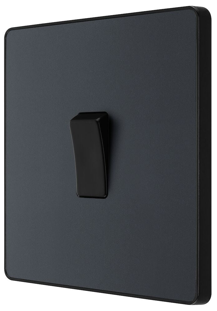 Image of a PCDMG13B Intermediate Switch 20A 1 Gang Matt Grey from BG Electrical, available from Wholesale Electrical Direct Online