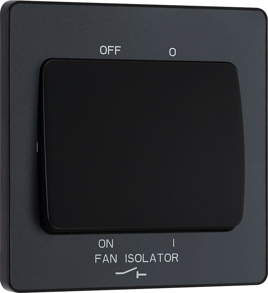 Image of a PCDMG15B Fan Isolator Switch 10A 3P Matt Grey from BG Electrical, available from Wholesale Electrical Direct Online