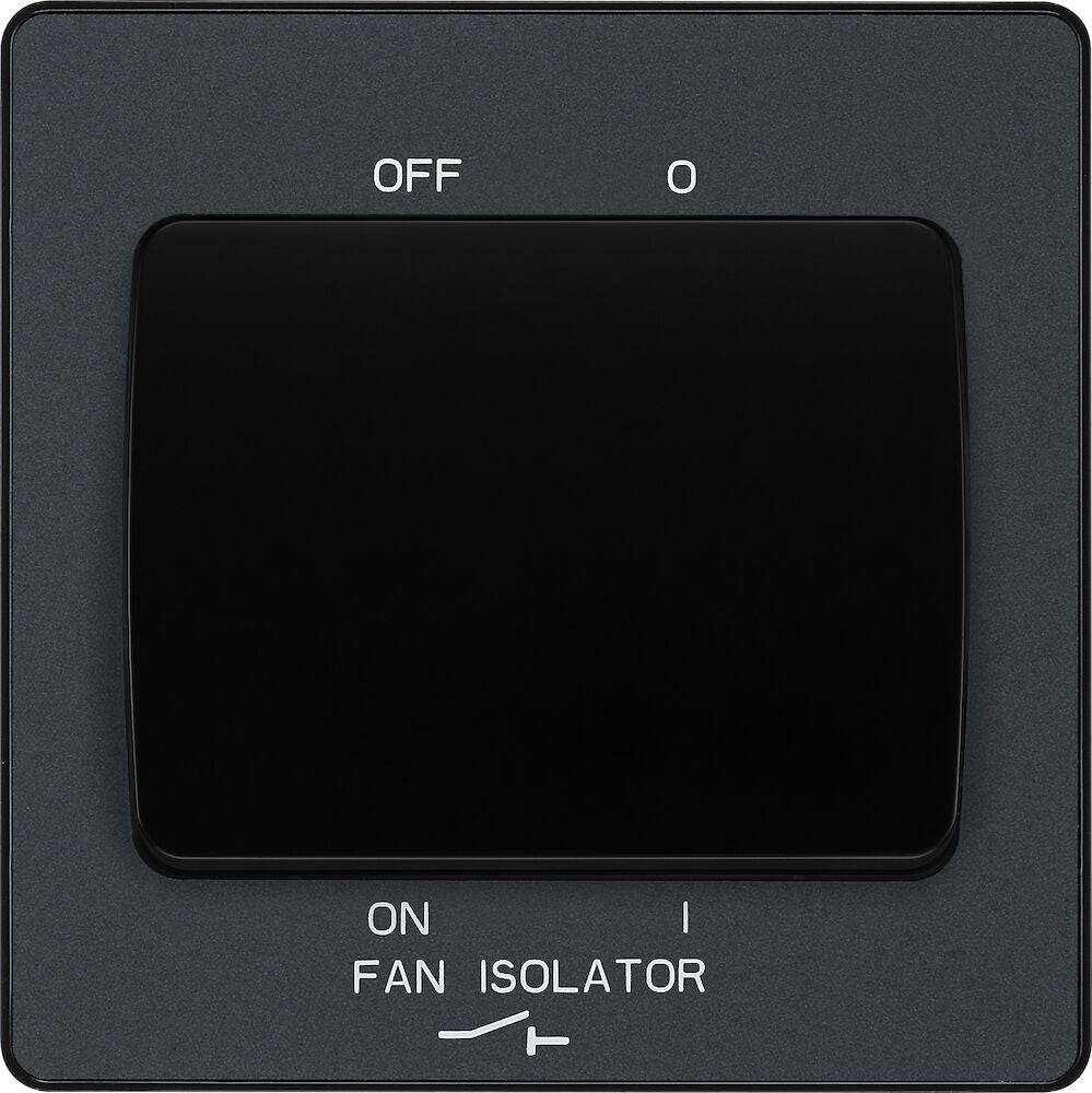 Image of a PCDMG15B Fan Isolator Switch 10A 3P Matt Grey from BG Electrical, available from Wholesale Electrical Direct Online