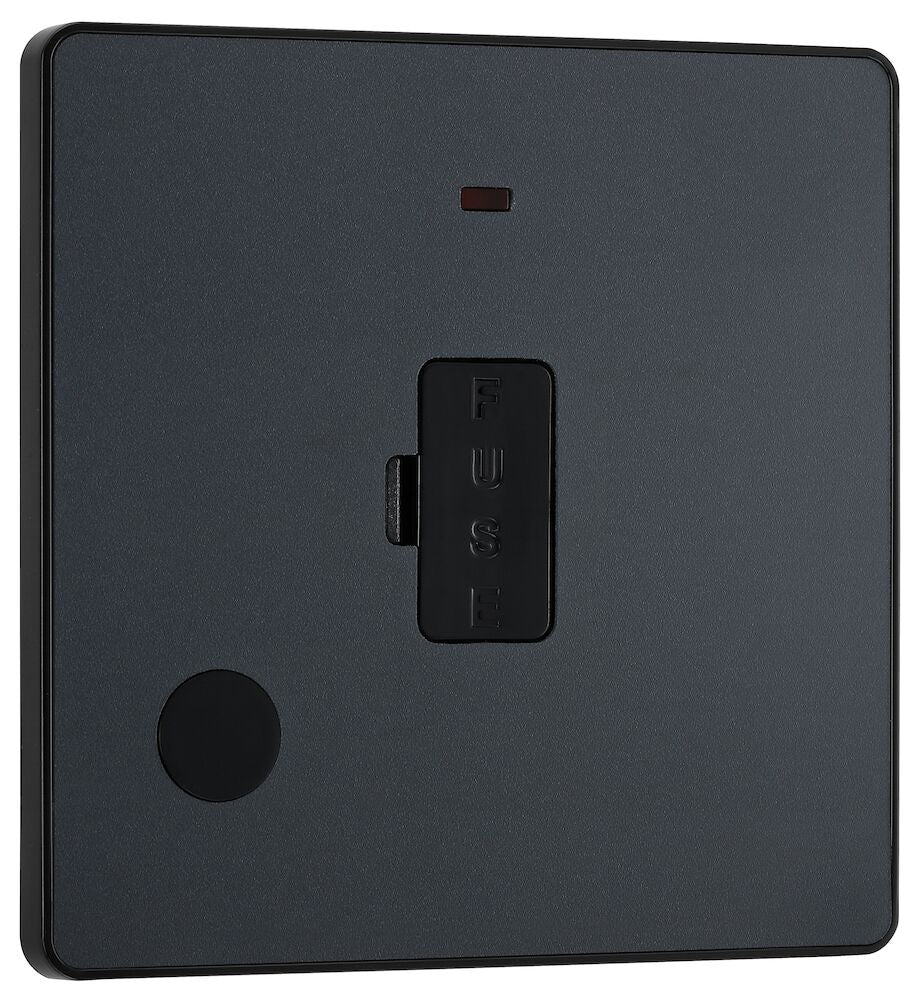 13A Unswitched Fused Connection Unit Matt Grey