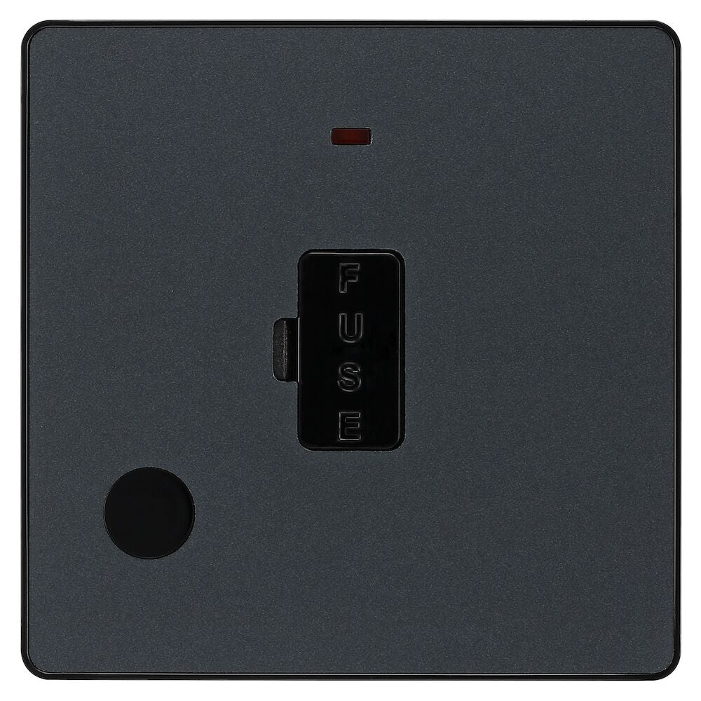 13A Unswitched Fused Connection Unit Matt Grey