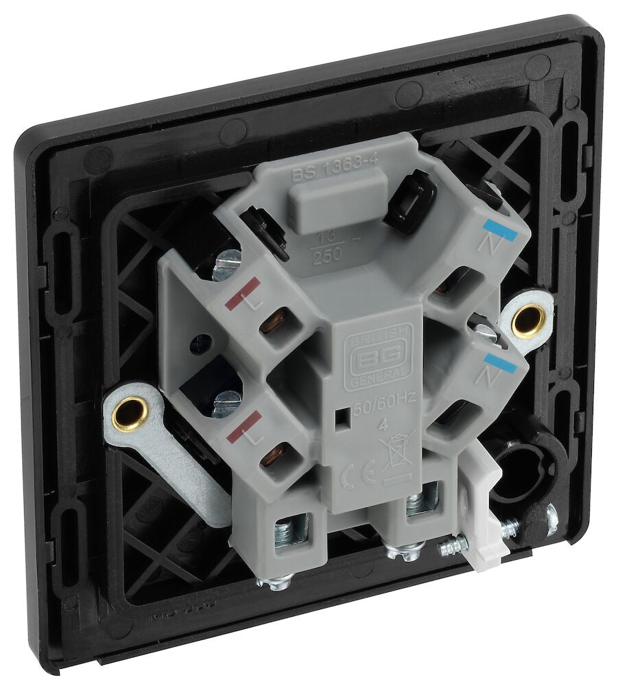 13A Unswitched Fused Connection Unit Matt Grey