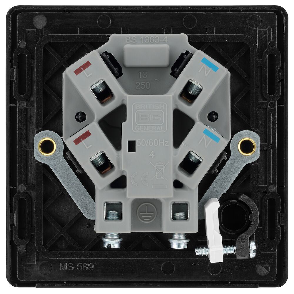 13A Unswitched Fused Connection Unit Matt Grey
