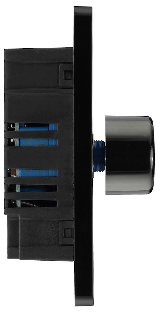 Dimmer 200W 2 Gang Matt Grey