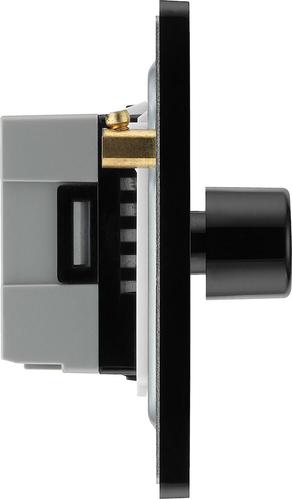 Image of a PCDMG83B Dimmer 200W 3 Gang Matt Grey from BG Electrical, available from Wholesale Electrical Direct Online