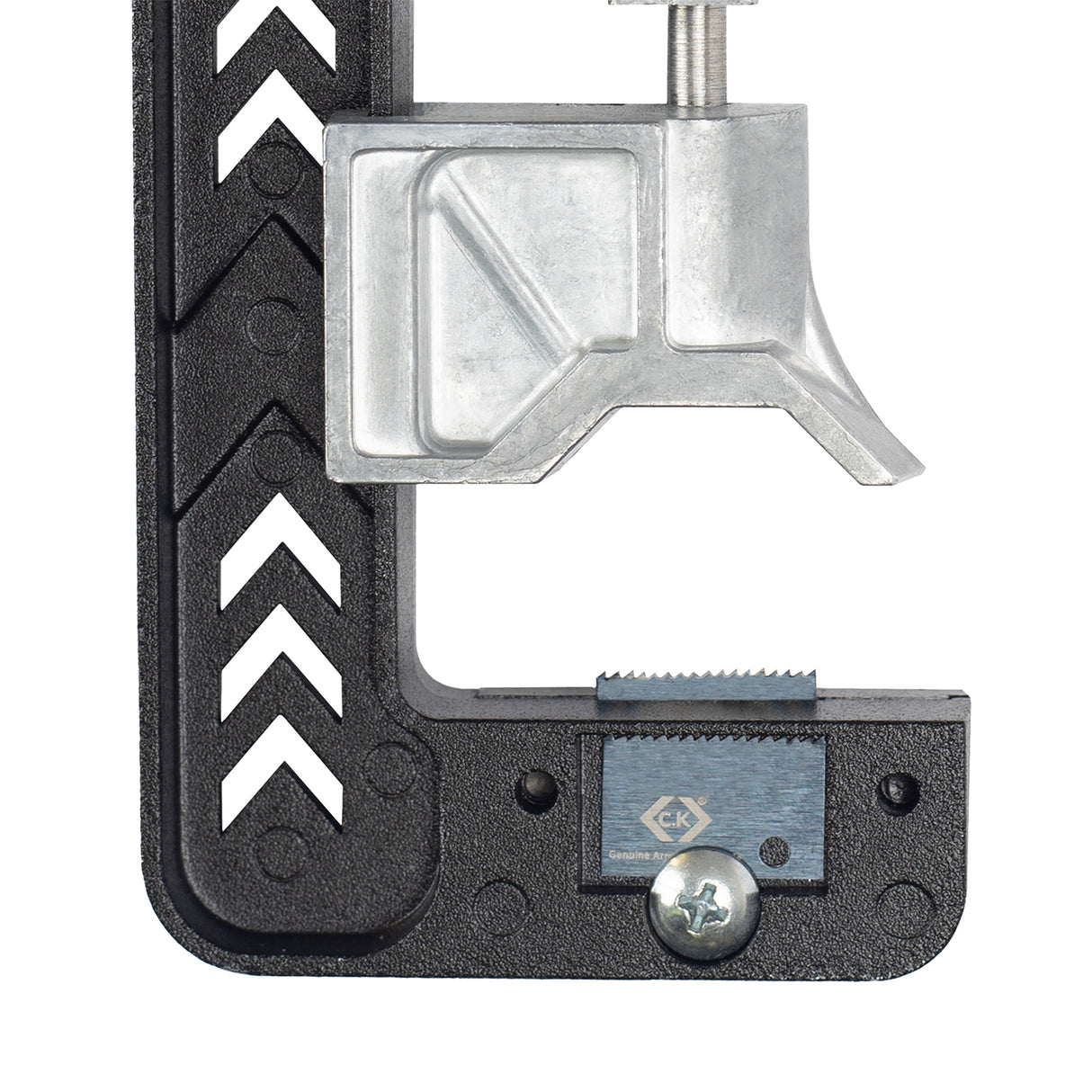Close up of a T2250A ArmourSlice EVO SWA cable stripper clamp and blade from C.K Tools
