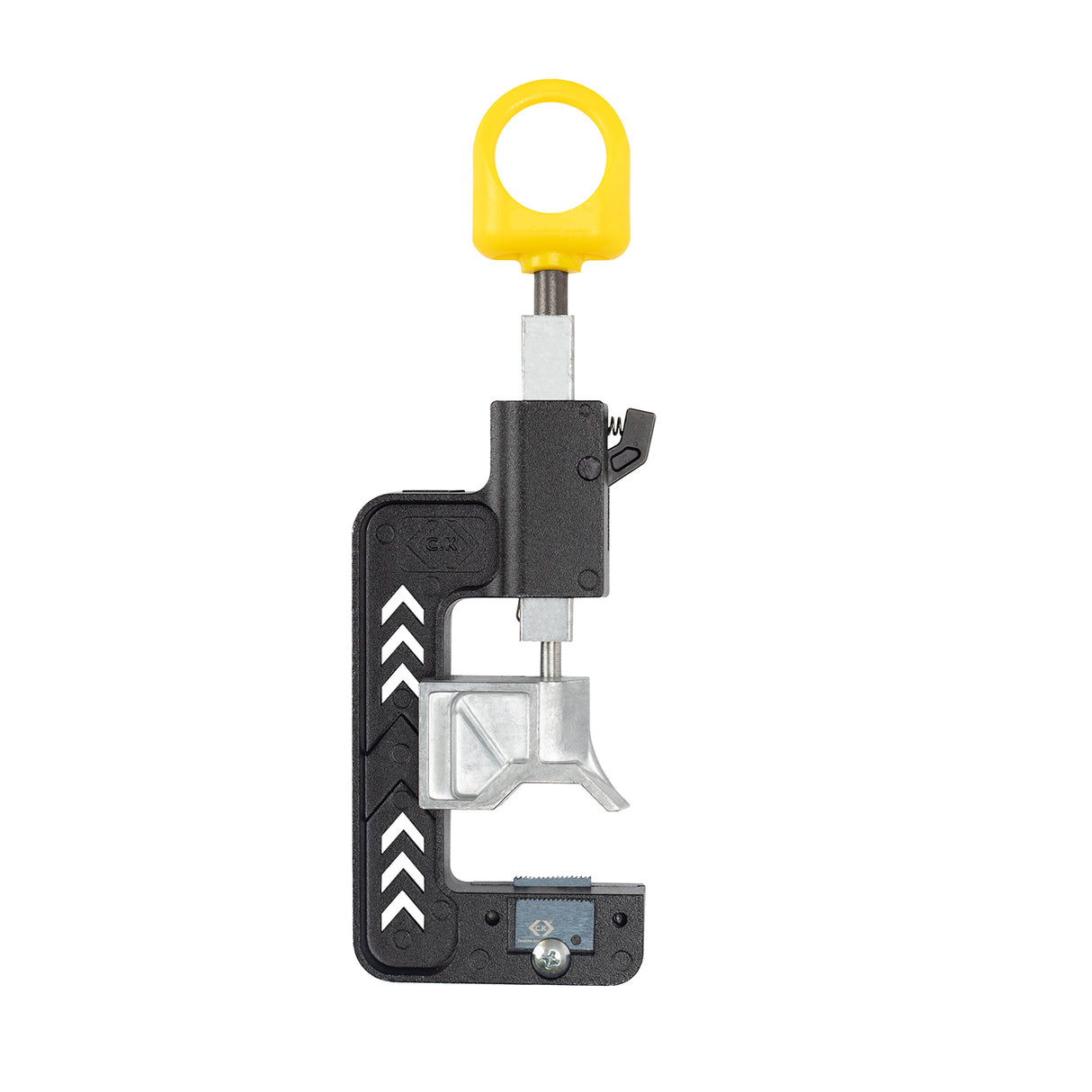 T2250A ArmourSlice EVO SWA grey cable stripper with a yellow clamp from C.K Tools