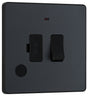 Image of a PCDMG52B 13A Switched Fused Connection Unit with LED Indicator Matt Grey from BG Electrical's Evolve range, available at WED Online