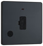Image of a PCDMG54B 13A Unswitched Fused Connection Unit Matt Grey from BG Electrical's Evolve range, available at WED Online