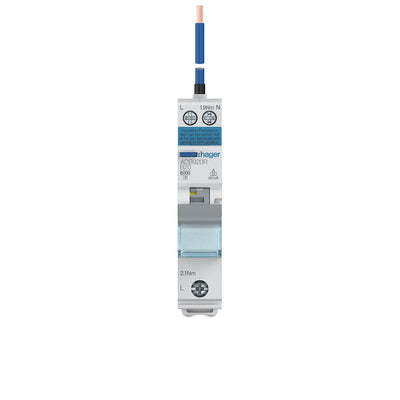 Electrical circuit breaker with Hager branding on a white background ADB920R