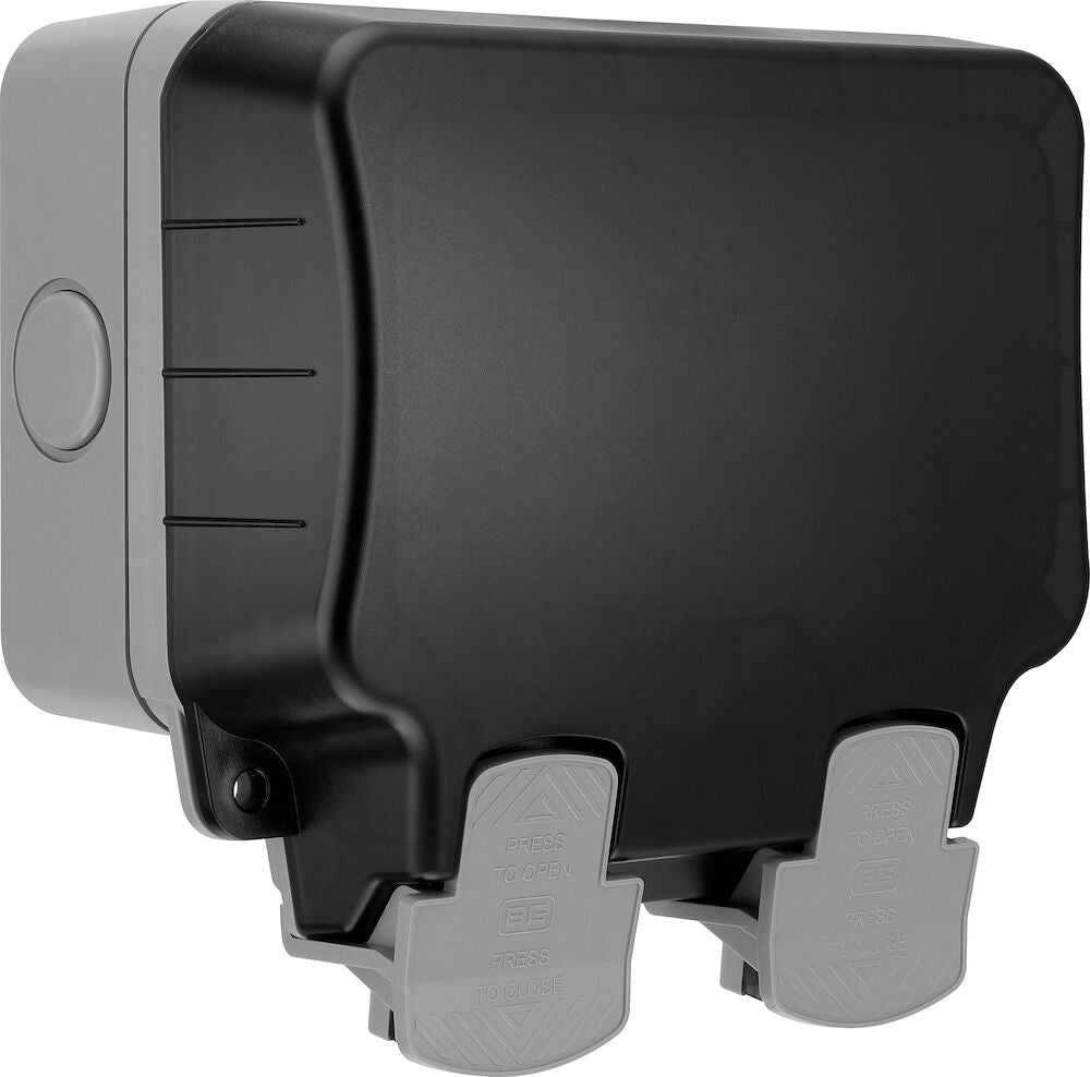 Image of a BG Electrical WP22 Nexus Storm, 13A Double Switched Socket, IP66 available from Wholesale Electrical Direct