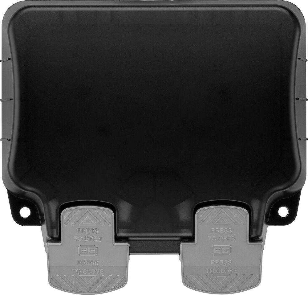 Image of a BG Electrical WP22 Nexus Storm, 13A Double Switched Socket, IP66 available from Wholesale Electrical Direct