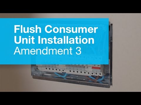 Hager 13 Way Flush Consumer Unit with 100A Switch and Type II SPD